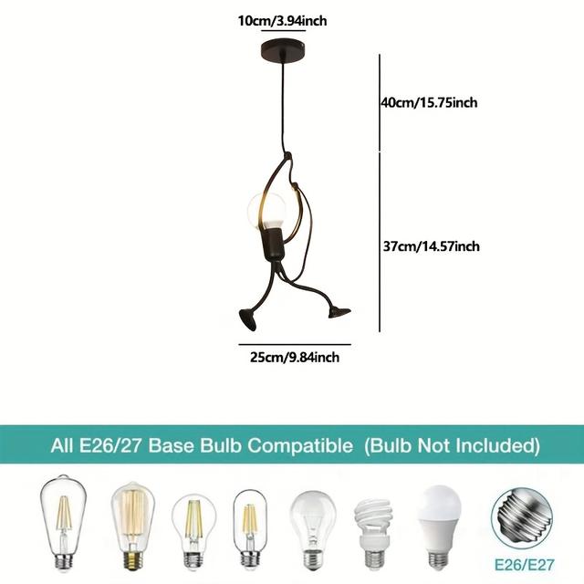 TEMU 1pc Modern Minimalist 3-light Pendant Light With E26/e27 Base - Semi-flush Mount, Hard-wired, No Bulbs Included, For Hallway, Bedroom, Kitchen, Dining Room