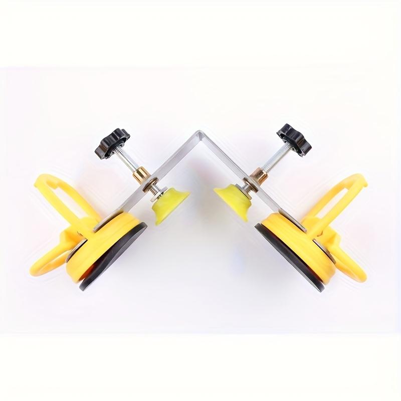 TEMU 1pc/2pc 90-degree Suction Cup Clamp Set, Designed For Tiles, Marble, And Glass, Steel Leveling Clamp For Aquarium Alignment And Installation