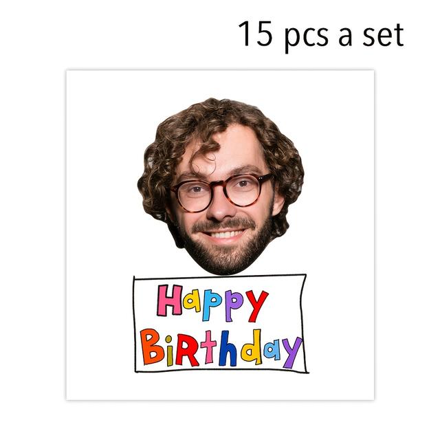 TEMU 15pcs Per Set, Personalized Look Whose Birthday , Birthday Gift Tattoo, Custom Face Tattoo, Sister Birthday Gift, Wife Birthday Gift, Tattoo Birthday Gift, Birthday Party Gift