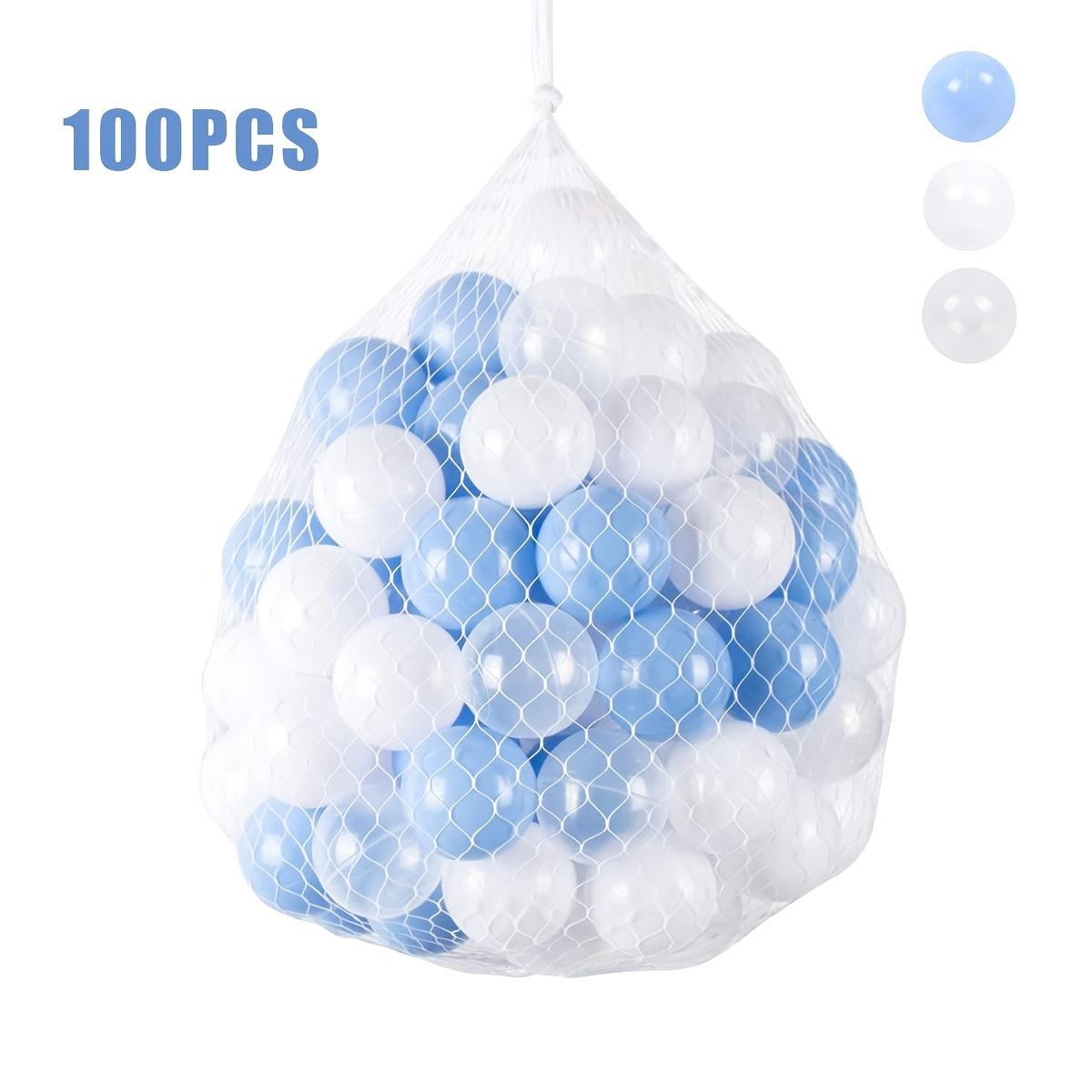 TEMU 100pcs Blue Ocean Balls, Suitable For Children's Color Recognition, Made Of Pe Material