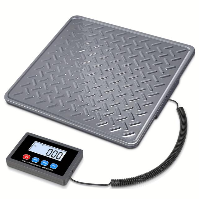 TEMU Präzise Verpackung Elektronische Waage - 200kg Digitale Gepäck- und Haustierträgerwaage, Edelstahl mit LCD-Anzeige, tragbar für Flughäfen, Geschäftsreisen, Heimgebrauch