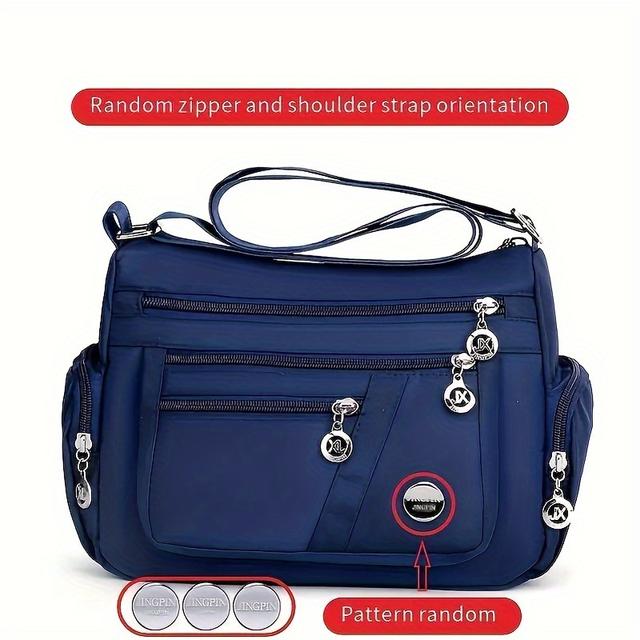 TEMU Lightweight, Chic Women's Nylon Crossbody Bag - Spacious & Portable With Adjustable Strap, Travel, Gym &