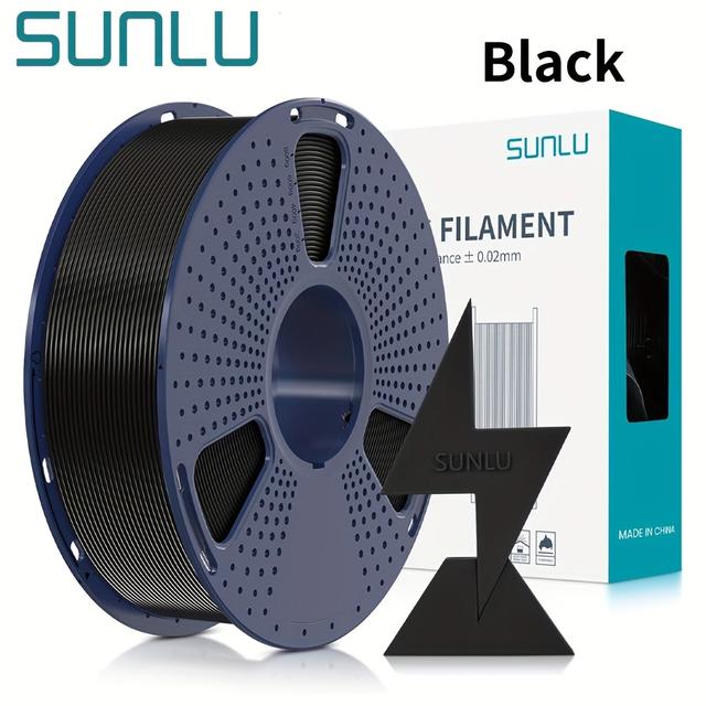 TEMU Sunlu Pla Filament 1.75mm, 600mm/s - 30mm/ Range, 3d Printer Filament For , Wound, Dimensional Accuracy +/- 0.02mm, 1kg Black, White, Grey, 3d Printing Material | Filament | Wound Filament