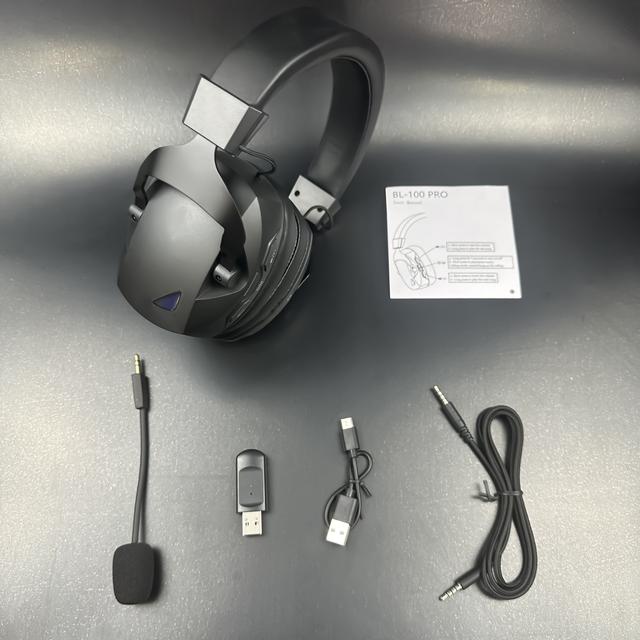 TEMU Wireless Gaming Headset With Noise Cancelling Mic, Wireless & Usb-c, 3.5mm Wired Mode, For Ps5/ps4/pc/switch/phone/tablet, Usb- Closed-ear Headphones, Compatible With Pc, Ps5, Ps4, Mobile Devices