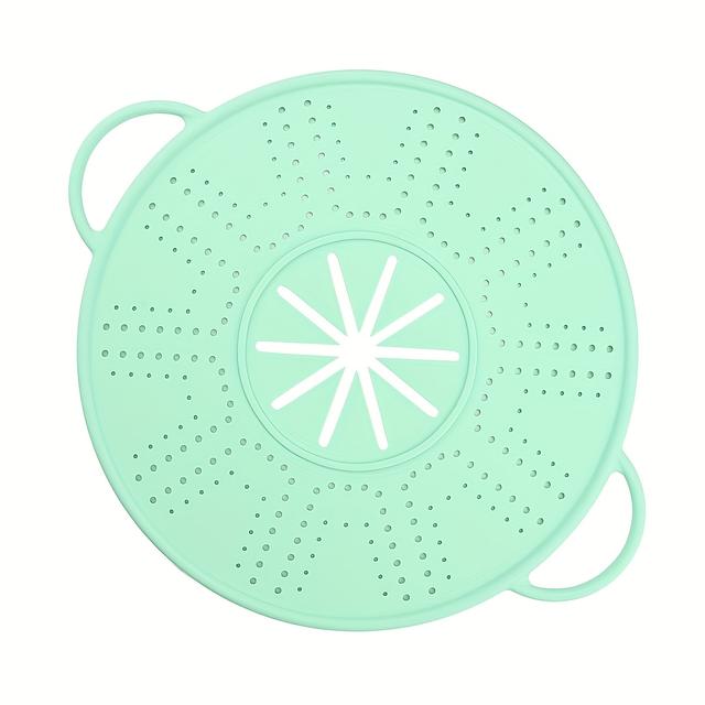 TEMU Spill-Proof Silikon-Spritzschutz für Bratpfannen - Verbrühungssicherer Spritzschutz & Ölschutz, -Haft-Deckel für Hot Pot, Pfannenbraten, Frittieren - Kochzubehör Kompatibel mit allen Pfannen