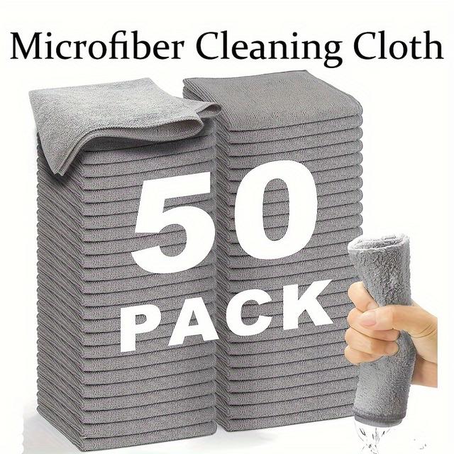TEMU Microfiber Car Wash Towel - Gray, , Quick Drying, Great For Car Glass Cleaning