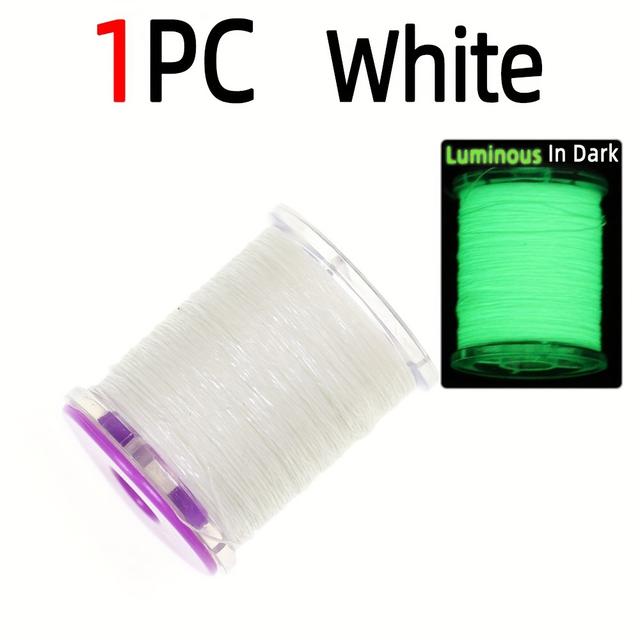 TEMU New Product Development: 1pc/6pcs Mixed -the-dark Fly Tying Materials Suitable For Tying The Body, Wings, And Tails Of Nymphs For Trout, , And Salmon Lures