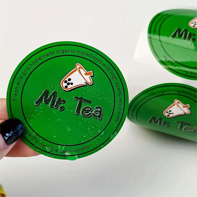 TEMU 500 Custom Pvc Stickers And Seal Labels – Round, Square, Rectangular, Personalized With Names, Company Logos, And Designs –, Dishwasher Safe, Uv Resistant And Fade Proof