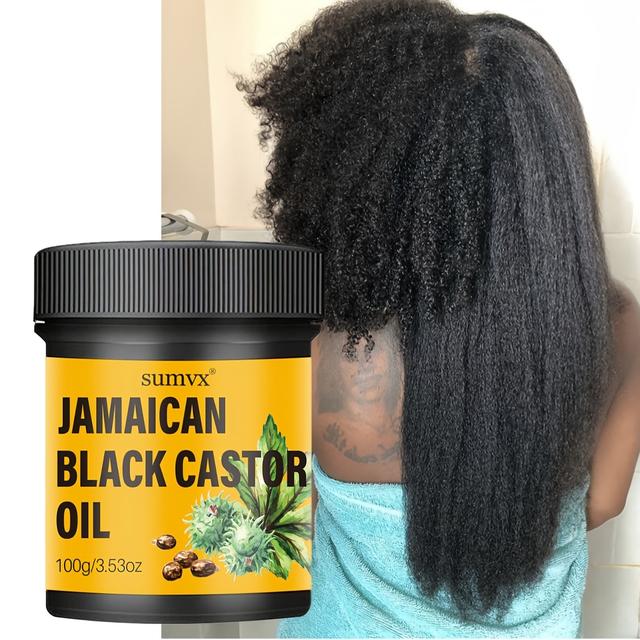 TEMU Black Castor Oil Hair Care - Pure Cold Pressed, Moisturizes And Nourishes Hair And Scalp, Makes Hair Stronger, And , Suitable For Normal Hair