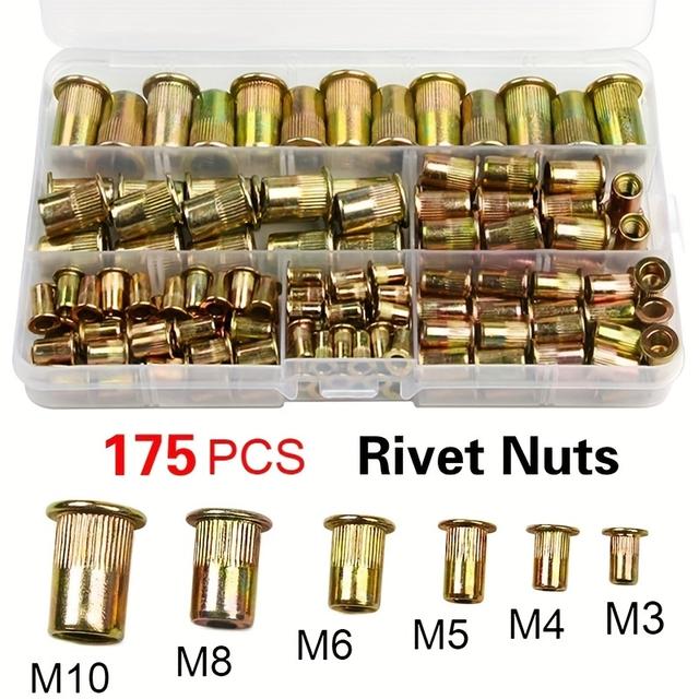 TEMU Heavy Duty Manual Rivet Nut Bt606 Blind Plate Manual Rivet Nut Tool Manual M3 M10 Automatic Rivet Nut Kit