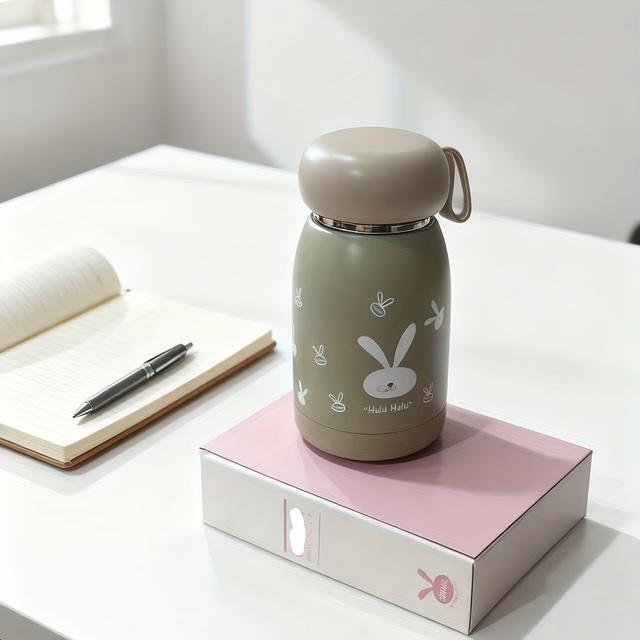 TEMU Inteligentny termos dla kobiet o pojemności 320 ml / 10,82 oz, charakteryzujący się uroczym i przenośnym designem, dużą pojemnością i prostym koreańskim stylem dla łatwego użytkowania.