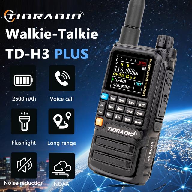 TEMU TIDRADIO H3 Plus Walkie Talkie | Long Range Repeater, Drahtlose Kopplung, Anrufbeantworter, Air Band, Drahtlose Programmierung, Drei Modelle, Wiederaufladbare Lithiumbatterie