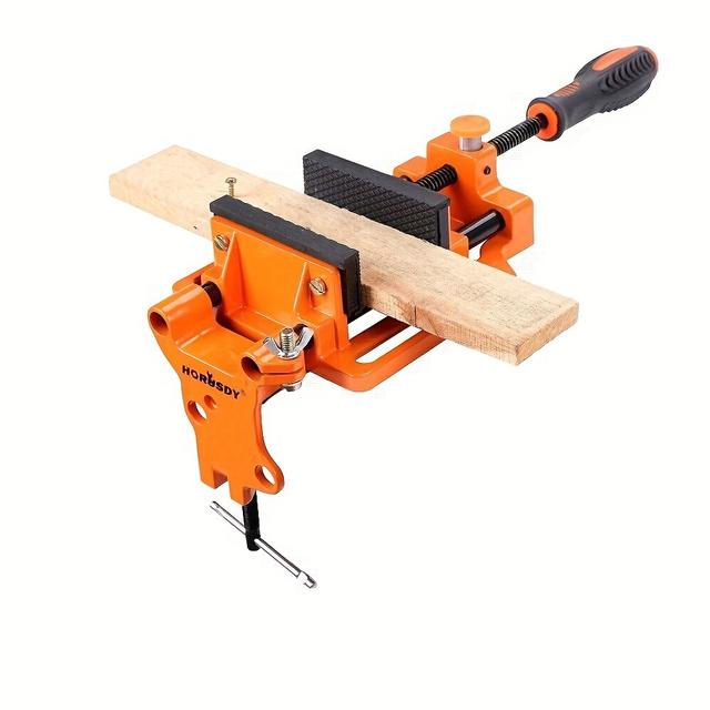 TEMU Hoursdy Quick Release Bench Vise 90mm Jaw Clamp Drill Press Bench Vice Pads Woodworking