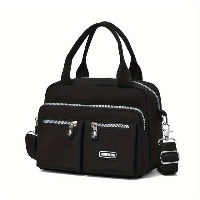 TEMU حقيبة يد صغيرة نسائية، حقيبة حمل خفيفة الوزن، حقيبة قماش نايلون، حقيبة كروس للكتف، محفظة نقود صغيرة