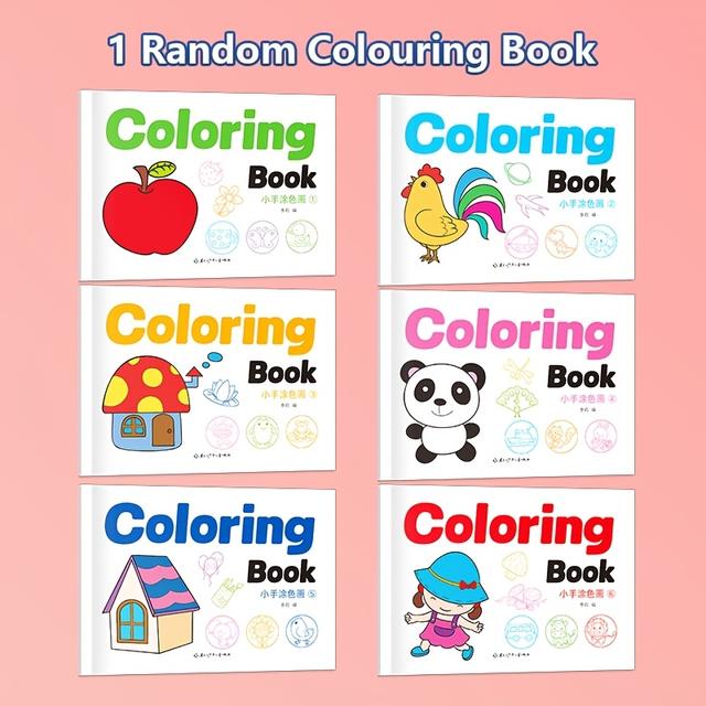 TEMU 48-page Coloring Book For Kids Ages 3+, Thick Paper Prevents Bleed-through, Educational Activity Book, Perfect For Learning & Quiet Time, The Perfect Gift For Kids Who Love To Draw