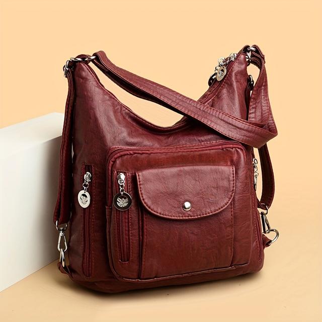 TEMU Torba na ramię damska, pojemna torba crossbody z uchwytem na butelkę z wodą, na co dzień, i wakacje