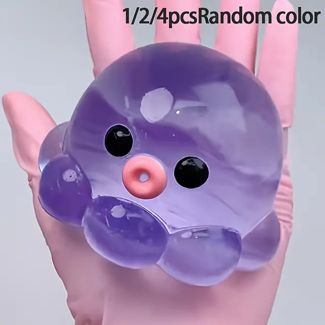 TEMU Bubble-making Octopus Squeeze Toy That Inflates Bubbles And Rebounds When , Perfect For Fun Parties And Gifts For Birthdays, Halloween, Or Christmas (random Colors)