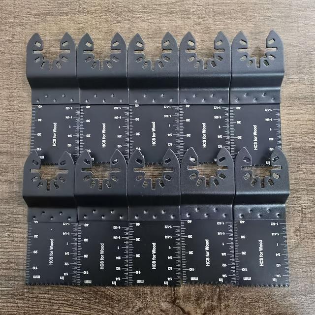 TEMU 10 Stück Holz Oszillierendes Multitool Schnellwechsel-Sägeblätter Kompatibel mit den meisten Modellen