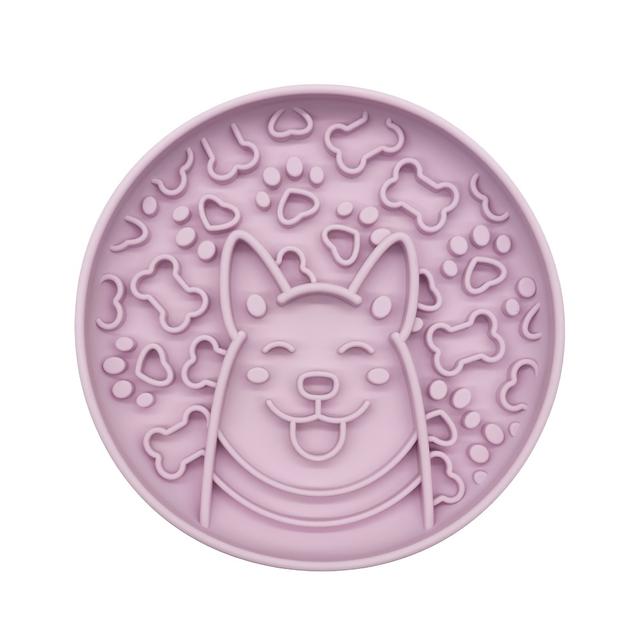 TEMU 1 Langsamfressnapf für Katzen Hunde, Leckmatte mit Saugnapf, Kippsicherer Design, Vielseitige Haustierschale, Leicht zu Reinigen