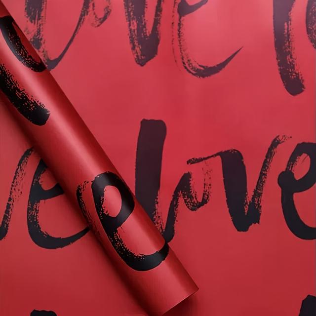 TEMU 10 sztuk papieru do pakowania prezentów z motywem kwiatów i listów miłosnych na świąteczne upominki