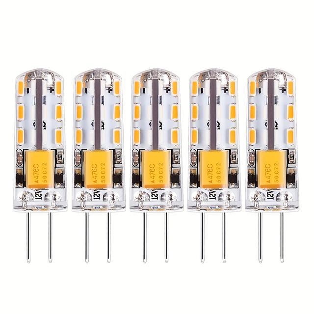 TEMU 10pcs/5pcs/2pcs G4 Led Bulbs Jc Bi-pin Base Lights 1w Ac/ 12v T3 Halogen Bulb Replacement Bulbs (warm White 3000k)