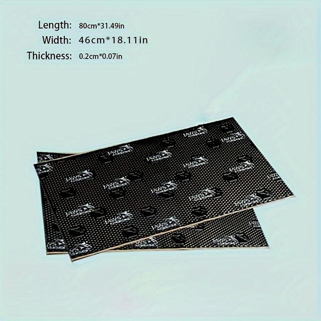 TEMU Internal For Vehicles, Sound Insulation And Noise Reduction, Vibration Plates Made Of Butyl Rubber And Aluminum On The Front