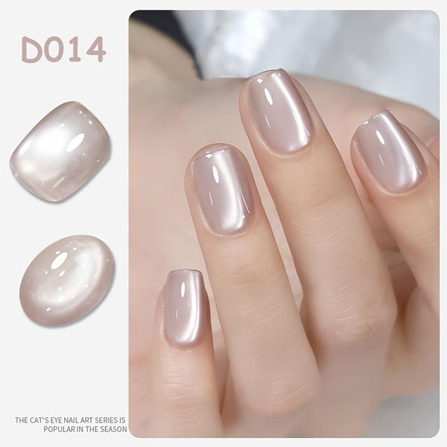 TEMU Gel Katzenaugen-Gel-Nagellack (ohne Topcoat ), Soak-Off / LED-Lack für atemberaubende Maniküren, perfektes Geschenk für Frauen, 1 kostenloser Magnetstab inklusive