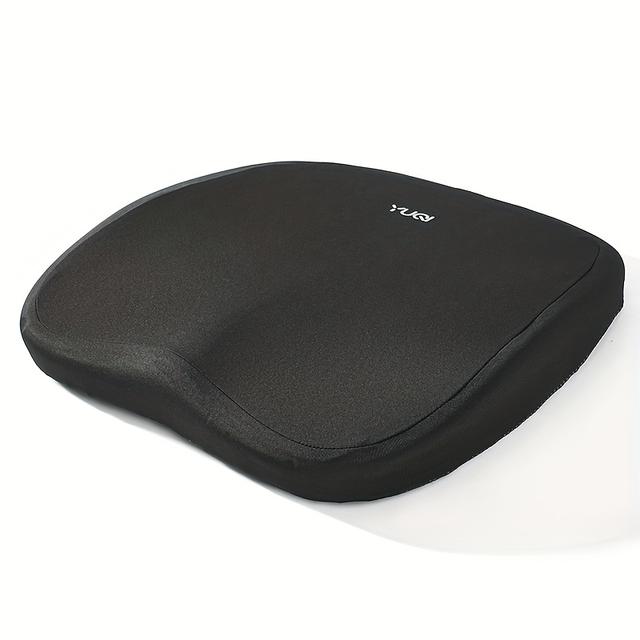 TEMU Ergonomic Memory Foam Seat Cushion – Single Piece Seat Booster For Driver Side, Enhances & Support – Ideal For Office Chairs, Home Desks, Long Drives, And Commuting 3 Colors Available