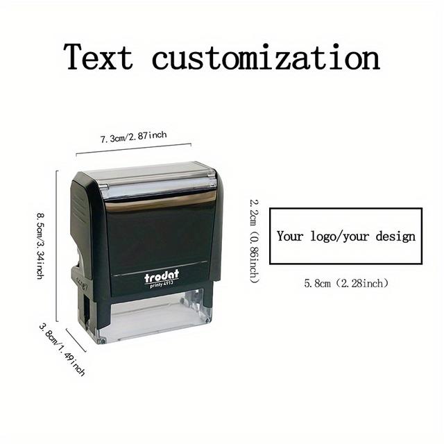 TEMU Individueller Adress-/Namensstempel mit Automatischer Tintenfüllung - Geeignet für Büros, Klassenzimmer und Veranstaltungen