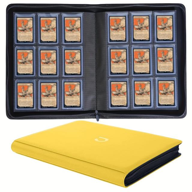 TEMU Hochwertiger Steifkarten-Einsatzordner, Platz für 288 steife Karten – 9--Rigid-Karteneinsätze zum Schutz von 3"x4" Sammel- Spielerkarten. Das perfekte Geschenk für Kartensammler