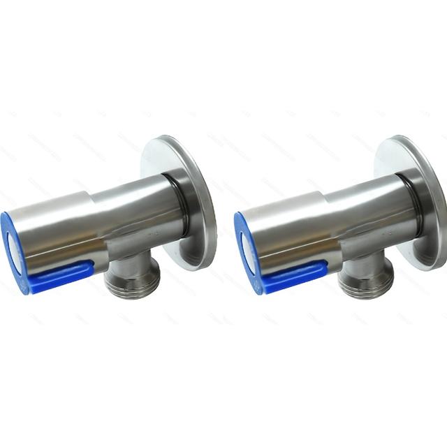 TEMU 304 Stainless Steel Angle Valve 90 Degree Toilet Faucet 1/2'' Angle Valve For Toilet Bidet Faucet
