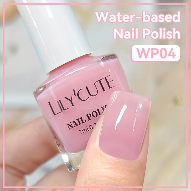 TEMU Lilycute 7ml Water-based Glitter Colorful Nail Polish 40 Colors Spring Summer Nail Manicure Quick Air Dry Of /led Lamp Nail Polish