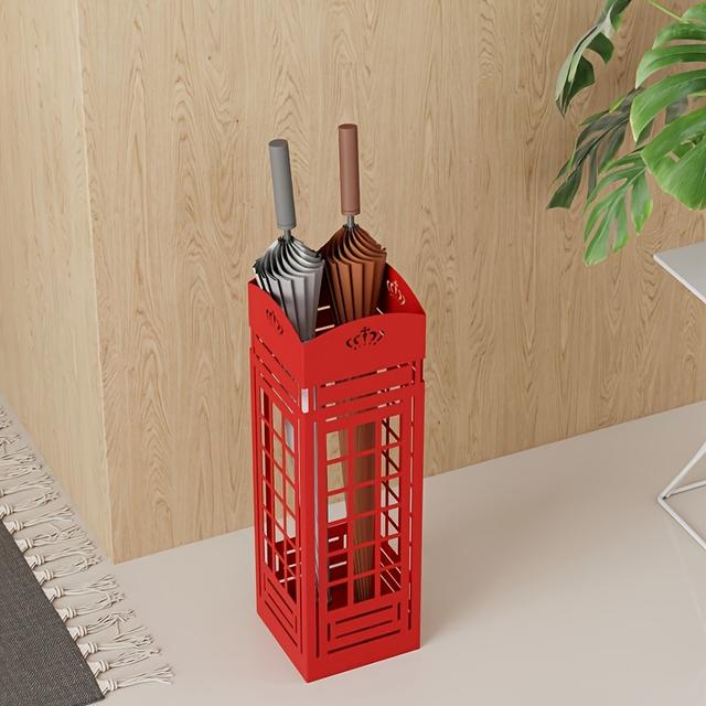 TEMU Creative Umbrella Iron Storage Rack Umbrella Rack Bucket Storage Commercial Storage Hotel Home Umbrella Hanging In