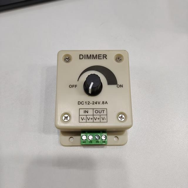 TEMU 1шт Регулятор напруги - Стабілізатор напруги 8A Регульований швидкості 12V Диммер LED 12V