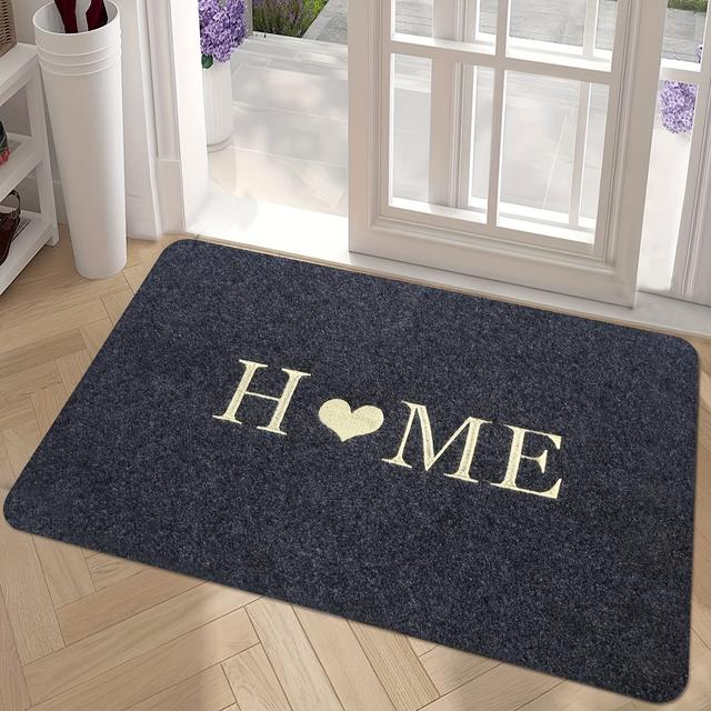 TEMU -1pc Doormat, A Non-slip Entrance Mat Made Of Polyester, Easy To Clean, Perfect For The Bathroom, Kitchen, Dining Room, Living Room, Bedroom, And Garden.