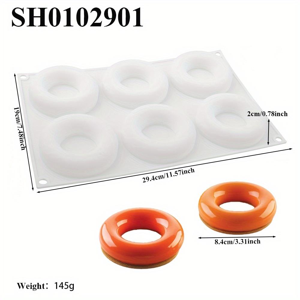 TEMU 1pc New Year Christmas New Product Candy Chocolate Donut Silicone Mold, Baking Decoration Tool