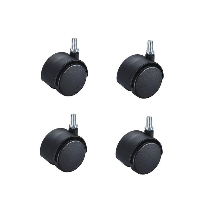 TEMU 1.5-inch Swivel Casters, M8 Threaded Stem, No Brake, Matte - Ideal For Plant Stand And Clothes Drying Rack, Flower Pot Stand, Small Wardrobe