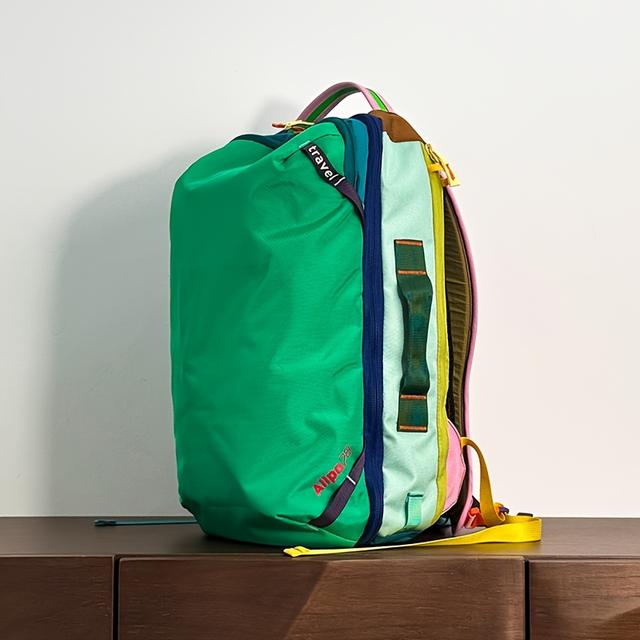 TEMU Color-block Hiking Backpack - 28 Large Capacity Multi-pocket Multifunctional Outdoor Travel Bag, Suitable For Travel, Hiking, Climbing, Commuting, Etc