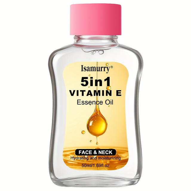TEMU Vitamin E Essential Oil - Multi-plant Extract, Facial And Neck Massage Oil, Massage Skin Care - Suitable For , Neck And Body, Moisturizing, Hydrating, Firming, Nourishing And Light Formula.