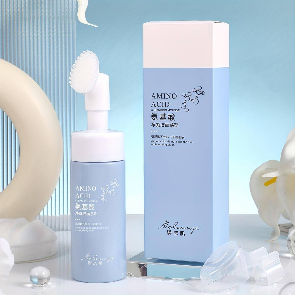 TEMU Pure Beauty Cleansing Mousse With Brush Head, A Hydrating Foam That Cleanses, Controls Oil, Moisturizes Without Drying, And Nourishes The Skin