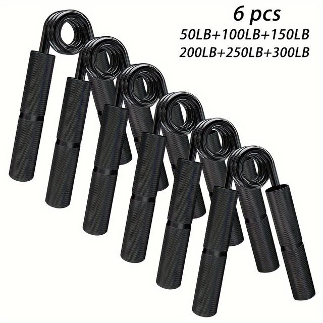 TEMU Yzlsports Metal Hand Grip Set, 50lb-300lb 3pack-6 Pack No Slip Heavy-duty Grip Strengthener With Gift Box, Great Wrist & Forearm Hand Exerciser, Home Gym, Hand Gripper Grip Strength Trainer