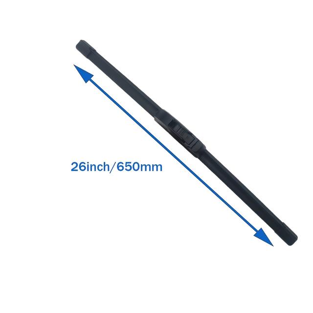 TEMU 1pc Upgraded Windshield Wipers U/j Hooks - & Durable, , -elasticity Blades, Universal Fit For Vehicles, Includes Adapter