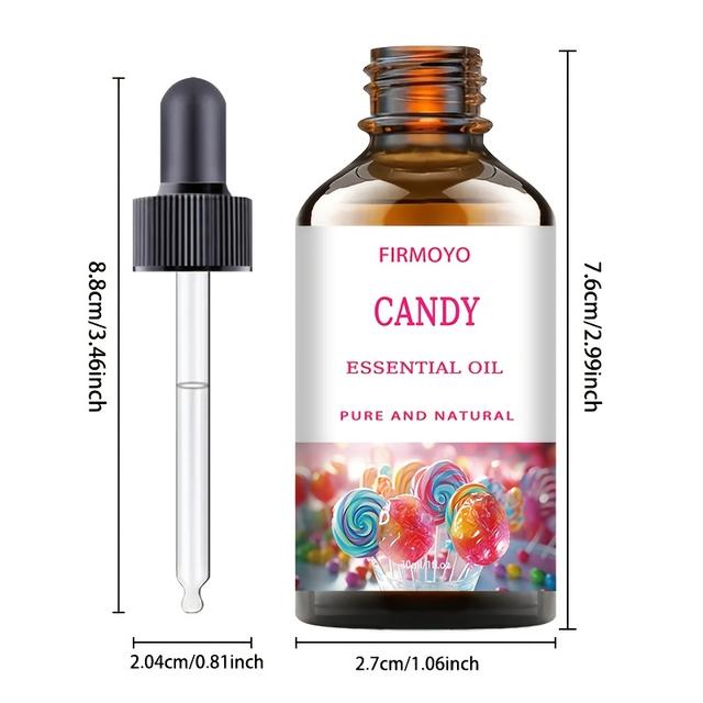 TEMU Aceite de Caramelo 30ml - , Sin Alcohol, Duradera para Difusores, Humidificadores, Velas DIY y Regalos Navideños, Aceite para Difusores | Diseño Divertido | Aceite Sin Alcohol