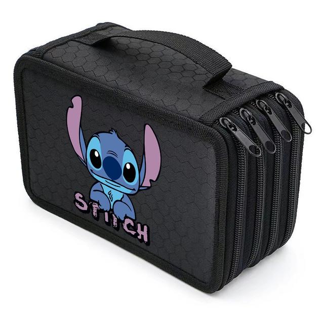 TEMU 1pc A Four-layer Canvas Pencil Case, Ideal For Storing Art Supplies For Drawing, Sketching, And Colored Pencils. A Wonderful Present For