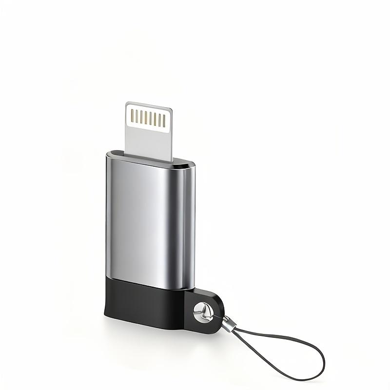 TEMU Usb-c To Lightning Adapter For Iphone 14/13/12/11/for Ipad Charging Adapter, With Lanyard, Easy To Carry