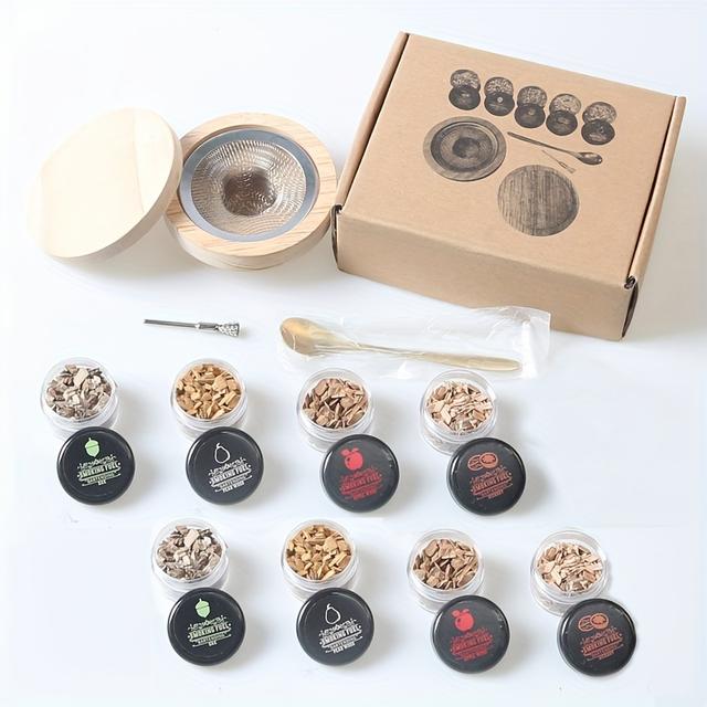 TEMU Wooden Kit For Cocktails, Featuring A Whiskey Designed For Drinks And Kitchen Bar Additions