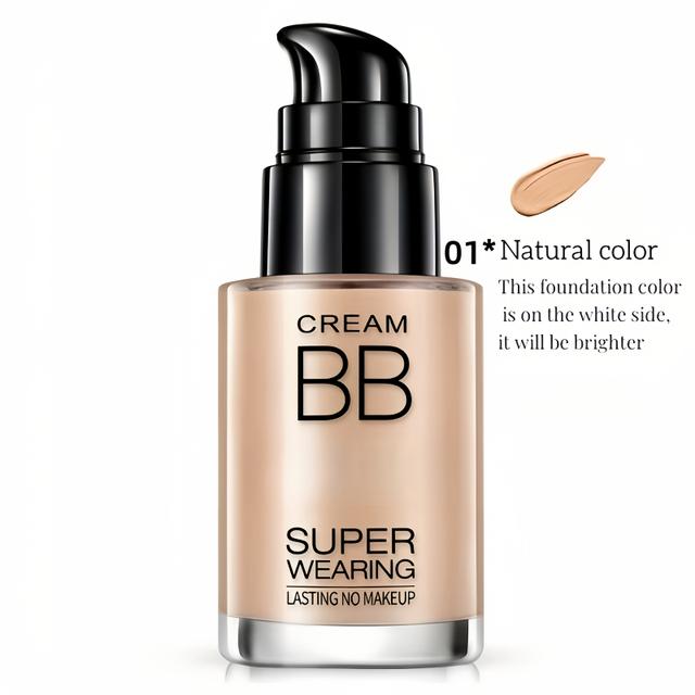 TEMU Bb Cream Liquid Foundation - Super Wearing, Long-lasting , Moisturizing & Isolating, Medium Coverage, For Types - Ideal Holiday Gift For Women