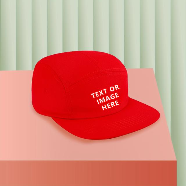 TEMU Customizable Retro Baseball Cap With Adjustable Flat Brim - High-quality Five-panel Flying Hat For Men And Women, Personalized Design. Suitable For Travel, Gifts, And Casual Wear In