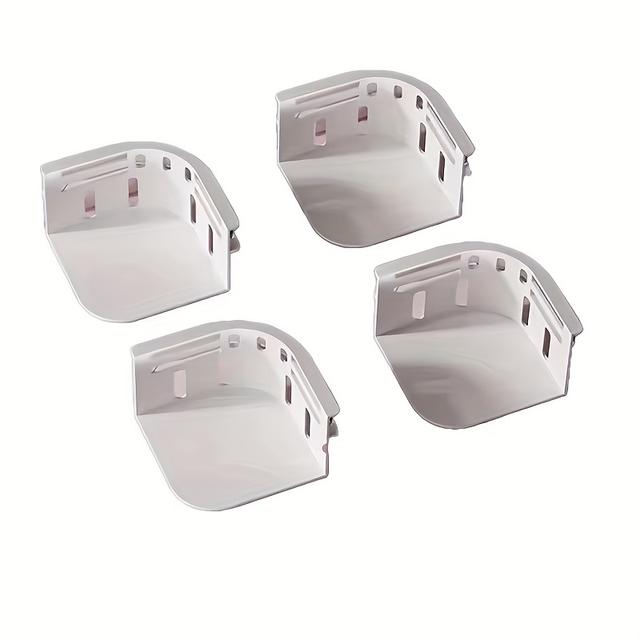 TEMU 4pcs Adjustable Non-slip White Pp Sheet Fasteners - For Quilts & Sheets, , Spot-, Polypropylene Material, Sheet Fasteners||spotcleanable Material, Sheet Fasteners For Mattress