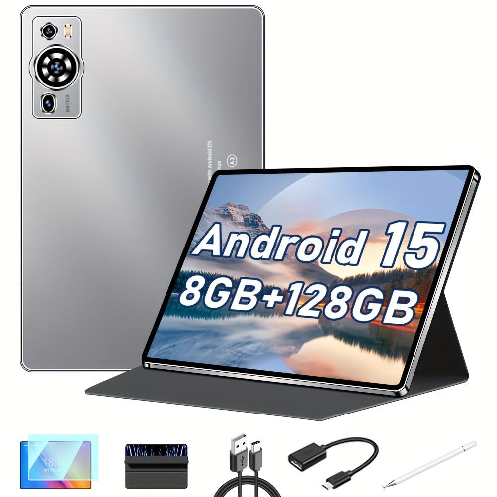 TEMU Uxd 10.1" 15 Tablet, 8gb 128gb Rom (expandable To 1tb), -core, Wifi, Hd Screen, 6000mah Battery, Type-c, With Keyboard, Case, Stylus, Screen Protector, Ideal For Study&entertainment,